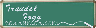 Traudel Hogg Visitenkarte